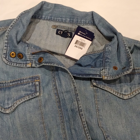 Chaps Plus Denim Field Jacket - Picture 4 of 4